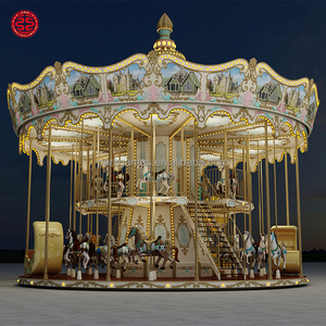 Manèges de parc d'attractions pour enfants, carrousel à deux étages de luxe à <span class=keywords><strong>vendre</strong></span> - Product Image 4