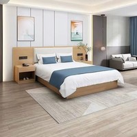 Nouvelle conception de mobilier d'hôtel, ensemble complet pour chambre d'hôtel, minimalisme moderne, mobilier commercial pour appartement-hôtel