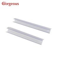 Bande d'étanchéité en caoutchouc de type H étanche pour porte de douche en Offre Spéciale Bande d'étanchéité de bord en plastique PVC transparent pour porte de douche en verre et fenêtre