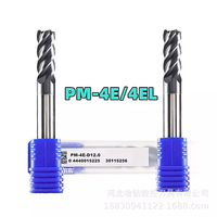 Fresa de carburo sólido ZCC HRC55 de 4 filos PM-2EL/PM-4EL-D4.0 D6.0 D8.0 10.0 12.0 14.0 16.0 20 con filo de corte largo para CNC