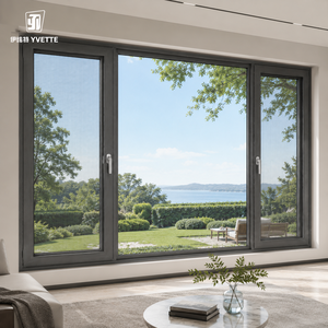 Fenêtre YVETTE en aluminium à cadre étroit minimaliste, à rupture de pont thermique, oscillo-battante, anti-UV, personnalisable, éco-responsable, pour cuisine et salle à manger, luxe - Product Image 6