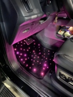 Starlight Auto-Fußmatten LED-Beleuchtung Universelle Passform Sternenhimmel Auto-Fußraumbeleuchtung Leuchtende Autoteppiche 2er-Set 4er-Set