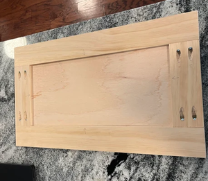 บานตู้แบบเชคเกอร์ (โครงไม้จริง) - Product Image 1