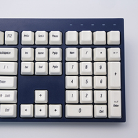 High-End 115-Key Mechanical Ceramic Keycaps , Customizable for Cherry Gateron MX Switch Keyboards, White Keycaps Custom