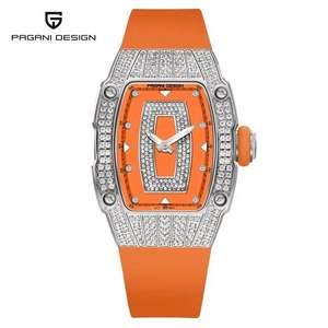 PAGANI DESIGN YS013 orologi da donna al quarzo blu Silicone cinturino moda diamanti di lusso da donna orologio regalo - Product Image 3