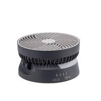 Ventilateur de refroidissement compact, portable, rechargeable par USB, à commande mécanique, pliable, 3 vitesses, 5 pales, 6,9 pouces, 1 an de garantie