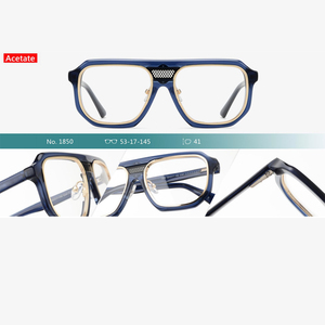 <span class=keywords><strong>2026</strong></span> 아이웨어 더블 노즈 브리지 아세테이트 사각 프레임 광학 블루라이트 차단 안경 패셔너블 아이웨어 맞춤 로고 - Product Image 2