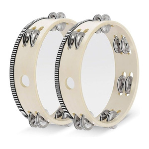 Tambourins à percussion pour adultes, 10 pouces, pour la danse chrétienne en église, avec double rangée de grelots, pour la prière et les fêtes - Product Image 6
