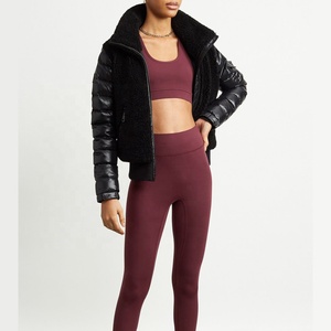 Soutien-gorge de sport dos nageur à maintien élevé pour femme avec coussinets amovibles, 100 % polyester, décoration en cristal, idéal pour le yoga et la gym - Product Image 4