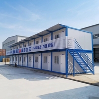 Casa Prefabricada de Lujo Expandible Tipo Dúplex con Diseño Inteligente, Baño, Cocina, Dormitorio, Casa Contenedor para Compradores Globales, Oficina, Vivienda, Campamento