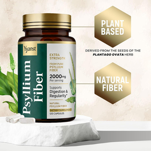 Capsules de fibres de psyllium de haute qualité, extra-fortes, complément alimentaire naturel pour la digestion et la régularité. - Product Image 3