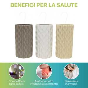 Humidificateurs à radiateur en céramique, ensemble de 3 pièces, motif ondulé, 8x3,5x18 cm, pour usage domestique - Product Image 4