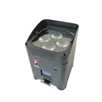 Projecteurs LED sans fil MOKE à effets lumineux RGBW AUV, alimentés par batterie, DMX, contrôlables à distance, pour éclairages de mariage, de fête et de club