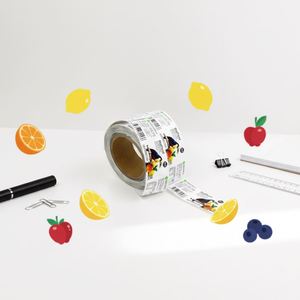 Étiquettes en papier rectangulaires autocollantes avec code-barres pour l'emballage des boissons, diamètre du noyau de 3 pouces, imprimées en offset - Product Image 1