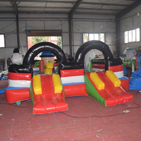 Arène de Taekwondo Gonflable Professionnelle Écologique 5x8m en PVC 0,55mm Capacité 480kg Garantie 1 An pour l'Entraînement des Enfants