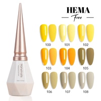 Vernis à ongles en gel LED UV vegan de haute qualité 100% sans HEMA, vente en gros OEM, écologique, longue durée, fournitures pour ongles pour le bricolage professionnel