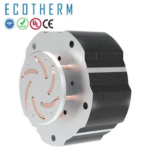 Disipador de calor soldado para iluminación LED, tubería de cobre personalizada de alta potencia de 500W