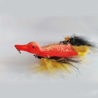 Nouveaux produits phares LUTAC Canard simulé 10 couleurs Plumes 123mm 25.7g Leurre dur flottant Hameçon triple