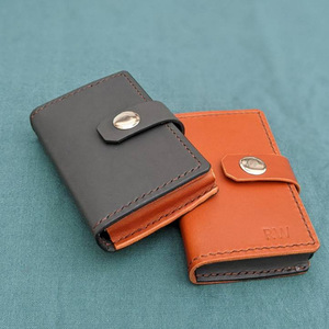 Tarjetero de cuero para tarjetas de visita, organizador creativo de tarjetas de visita para hombres y mujeres, tarjetero portátil. - Product Image 1