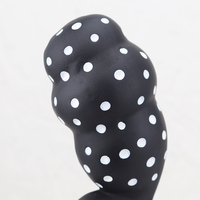 Sculpture d'arc en résine blanche et noire à pois, faite à la main, design artistique pour la décoration intérieure de chambre à coucher, vente en gros
