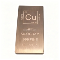 Barres de cuivre rouge non allié de qualité supérieure 99,9 % 1 kg avec services de soudage et de pliage, grade C1100