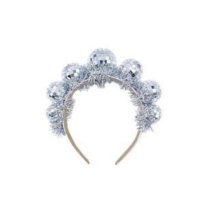 Diademas de Bola de <span class=keywords><strong>Discoteca</strong></span> Personalizadas al por Mayor, Accesorios para el Cabello con Espejos para Fiestas Retro de los 70, Despedidas de Soltera y Festivales, Venta al por Mayor - Product Image 3