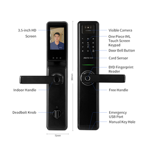 Hune thông minh ul nhiều mở khóa xi lanh Wifi khóa bền phím cảm ứng bàn phím điện tử Khóa cửa vân tay cửa xử lý khóa - Product Image 6