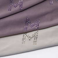 Zifeng OEM Nouvelle Écharpe Hijab en Jersey Liquide Premium M Hot Diamond, Tendance, Style Musulman Dubaï Arabe Moyen-Orient