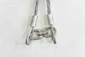 PVC鋼ワイヤーロープ亜鉛メッキコーティングGh品質低価格1.0-3.0mmステンレスグロメット鋼リフティングスリング - Product Image 2