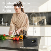 Radio Portátil para el Hogar 2025 con DAB, FM, Internet, Pantalla LCD, Alimentación CA, Banda AM, Función de Reloj, Pantalla TFT y Altavoz