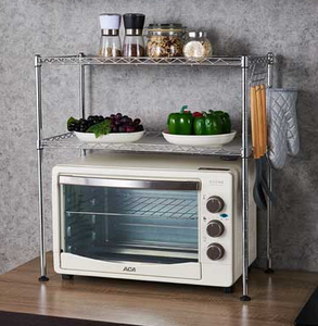 2 Tiers Metal <strong>Microwave</strong> Oven Storage <strong>Shelf</strong> , NSF Approval - Product Image 3