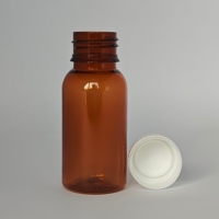 Bouteille PET 60 ml, couleur et logo OEM |   Bouteille vide de qualité pharmaceutique pour médicaments liquides oraux, sirop contre la toux |   Usine de vente en gros