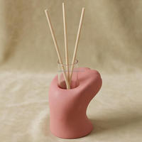 Diffuseur de parfum artisanal en forme de patte de chat en béton, décoration parfumée pour salle de bain, chambre à coucher, cadeau de Saint-Valentin, cadeau de mariage