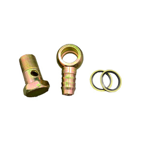 Connecteur de tuyau hydraulique 57 mm, tête sphérique filetée, vis creuse plate avec joint pour tuyau diesel - Product Image 2