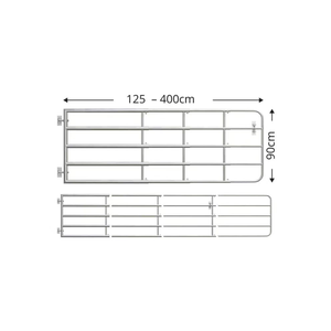 Có Thể Điều Chỉnh Mạ Kẽm Thép Trang Trại Hàng Rào Cổng Với Gắn Kit Chăn Nuôi Gia Súc Trang Trại Cổng Áp Lực Điều Trị - Product Image 2