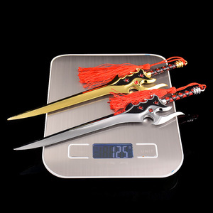 سلع لعبة كينج أوف غلوري: نموذج سيف لي باي تشينغليان من سلسلة إيمورتال، معدني بالكامل بطول 23 سم، بتقنية النقش والحفر، هدية عيد الميلاد - Product Image 3