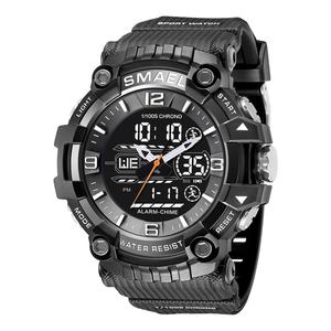 Reloj Deportivo SMAEL 8089 de Caja Grande con Doble Hora, Analógico y Digital LED, Resistente al Agua, Reloj de Cuarzo para Hombre - Product Image 3