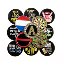 Marqueur de balle de golf magnétique personnalisé pas cher, accessoires de golf en fer, marqueur de balle de golf gravable, marqueur de balle de golf de qualité supérieure, pièce de monnaie