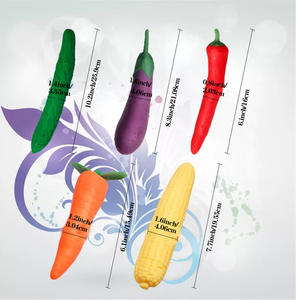Вибраторы в форме овощей и фруктов (огурец, кукуруза, морковь, баклажан, перць чили), секс-игрушки, товары для взрослых, дилдо-игрушки - Product Image 4