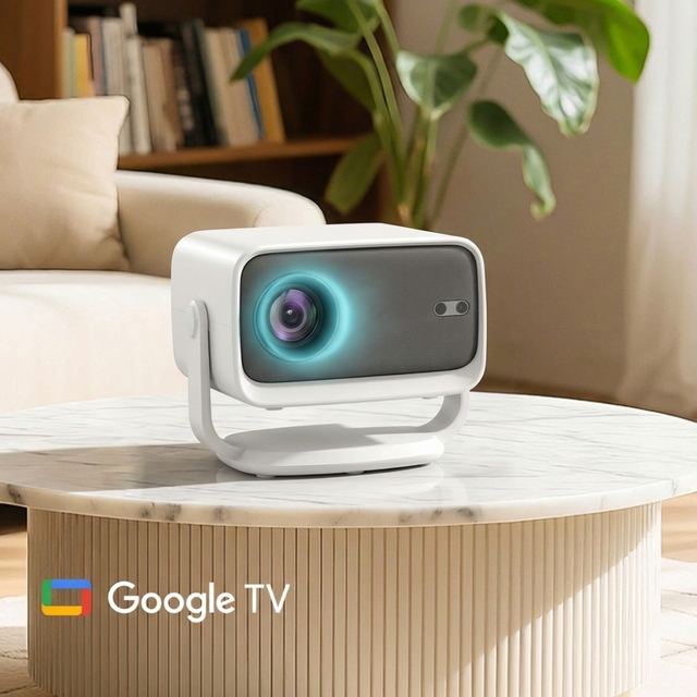 P20 GTV Smart Portable Google TV Projector 4K UHD Android 11 Home Theater Auto Focus Keystone BT 5.0 WiFi 6 Outdoor Cinema