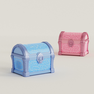 Lonvis - Nuevo Proyector de Luz LED con Forma de Cofre del Tesoro, Galaxia y Estrellas, Multicolor, Aurora, Luz Nocturna Infantil, Enchufable, Mediano - Product Image 1