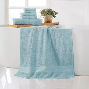 Serviette de Bain en Coton 100% de Haute Qualité, Couleur Unie Personnalisée, Écologique, Séchage Rapide, Service OEM, Prix d'Usine pour Usage Personnel - Product Image 1