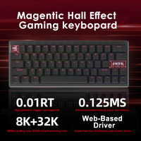Clavier à déclenchement rapide à effet Hall pilote basé sur le Web commutateurs magnétiques de précision de 0.01mm clavier d'ordinateur de jeu 63 touches