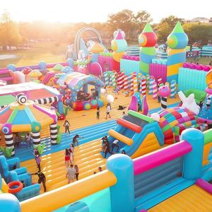 <span class=keywords><strong>Castillo</strong></span> Inflable con Tobogán para Exteriores, Equipo de Entretenimiento Infantil, Casa de Brinco Inflable y Combinación de Escalada - Product Image 1