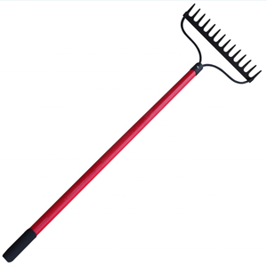 Outil de jardin en acier Offre Spéciale Râteau à arc de haute qualité avec manche en fibre de verre Tête de râteau antirouille - Product Image 2