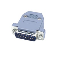 Connecteur D-SUB DB15 à 2 rangées, mâle et femelle, avec coque en plastique