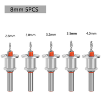 Adjustable Woodworking Countersink Drill Bit with Stop Collar 1/4" Quick Change Hex Shank Screw Hole Pilot Factory Direct Sale