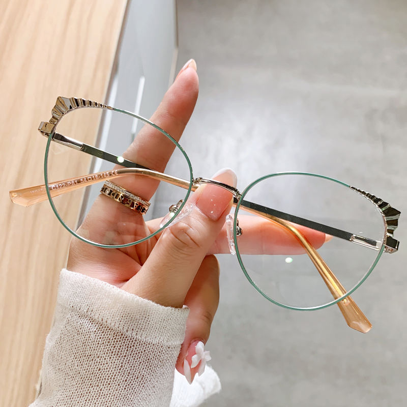 2022 Fashion Cat Eye Glasses Frame Newest Computer Glasses Women Colorful  Design Blue Light Blockling Glasses For Women WH513 - Main Image