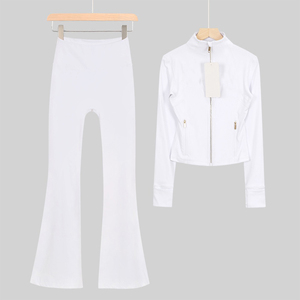 Оптовый комплект для йоги: куртка, леггинсы, худи, спортивный бюстгальтер, шорты, комбинезон, спортивная одежда для женщин, полный комплект для йоги - Product Image 4