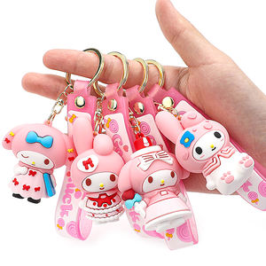 Promotion en gros pour des porte-clés en PVC et en caoutchouc de silicone 3D bon marché, porte-clés de personnages de dessins animés et mousquetons - Product Image 4
